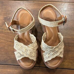 New Clergerie Sandals in Natural Raffia size 38